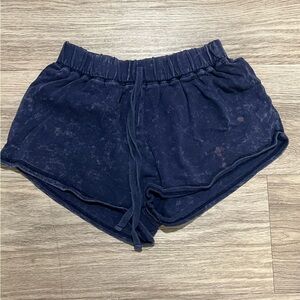Bozzolo Deep Blue Knit Shorts